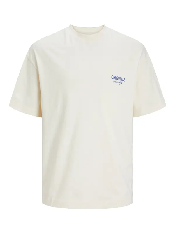 JACK & JONES JACK & JONES Majica 'JORSantorini'  kremna / mornarska