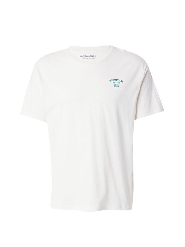 JACK & JONES JACK & JONES Majica 'JORSPICY'  svetlo bež / temno zelena