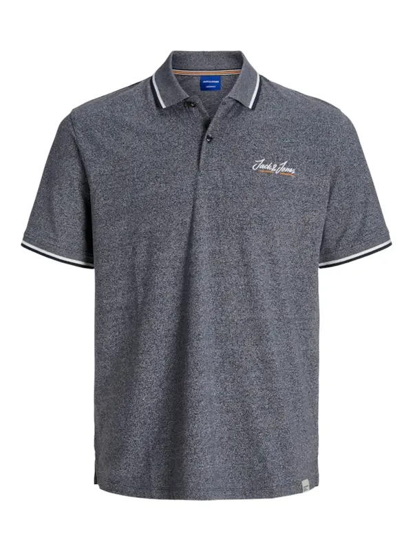 JACK & JONES JACK & JONES Majica 'JORTONS'  mornarska / oranžna / bela