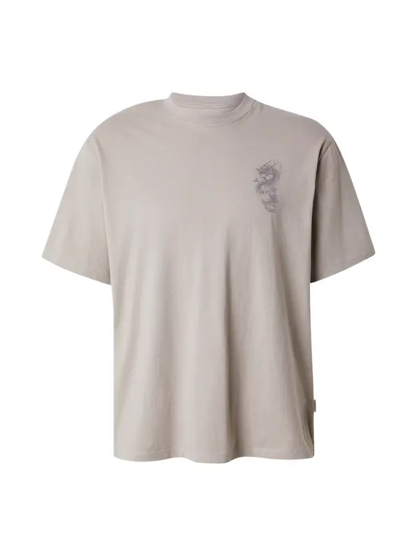 JACK & JONES JACK & JONES Majica 'JORTRENDY OBJECTS'  siva / temno siva / kaki
