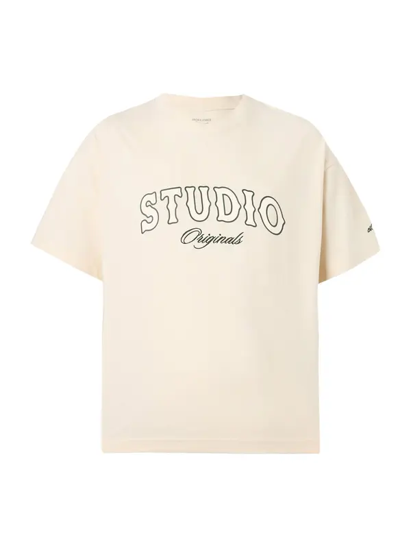 JACK & JONES JACK & JONES Majica 'JORUPSTATE'  nude / črna