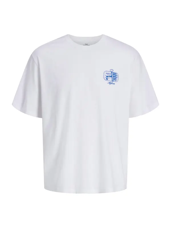 JACK & JONES JACK & JONES Majica 'JORVACATION'  modra / bela