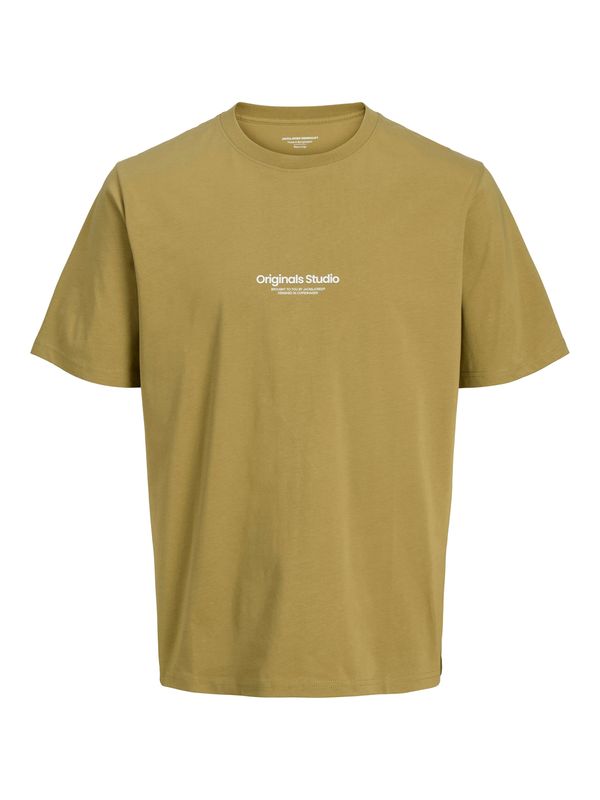 JACK & JONES JACK & JONES Majica 'JORVESTERBRO'  kaki / bela