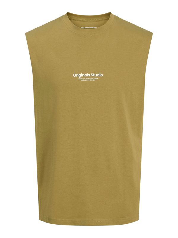 JACK & JONES JACK & JONES Majica 'JORVESTERBRO'  oliva / off-bela