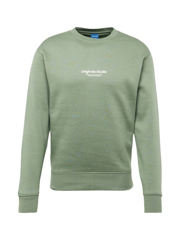 JACK & JONES JACK & JONES Majica 'JORVESTERBRO'  pastelno zelena / bela