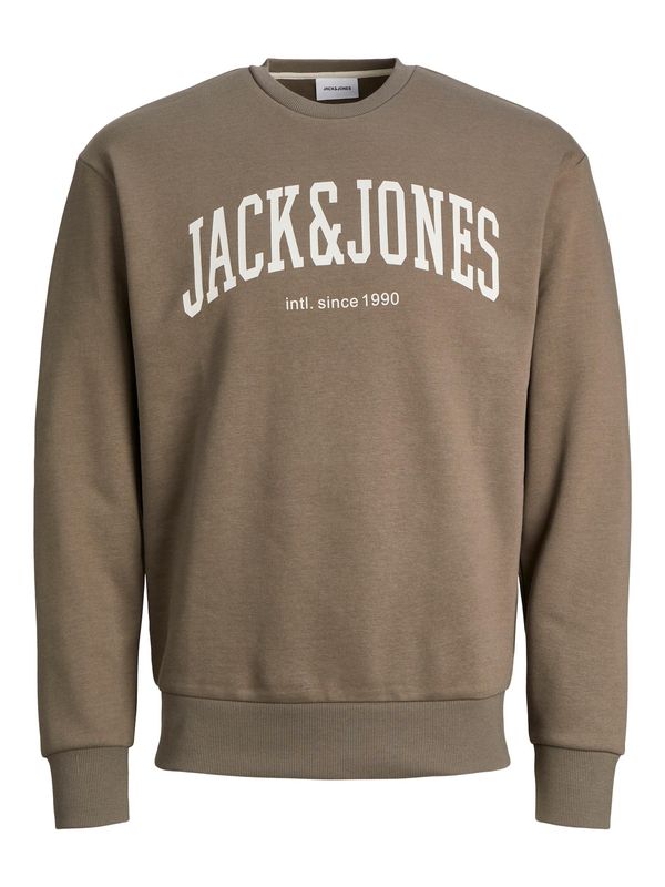 JACK & JONES JACK & JONES Majica 'Josh'  svetlo rjava / bela