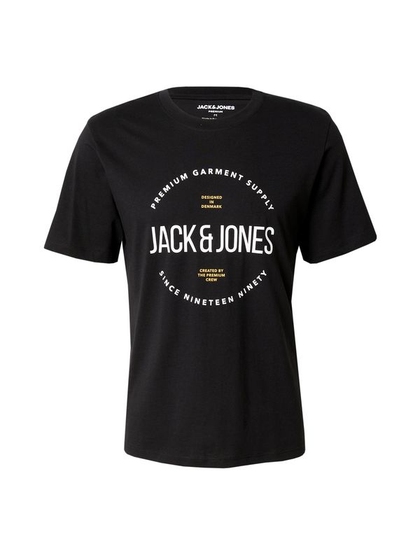 JACK & JONES JACK & JONES Majica 'JPRBLAASTON'  zlato-rumena / črna / bela