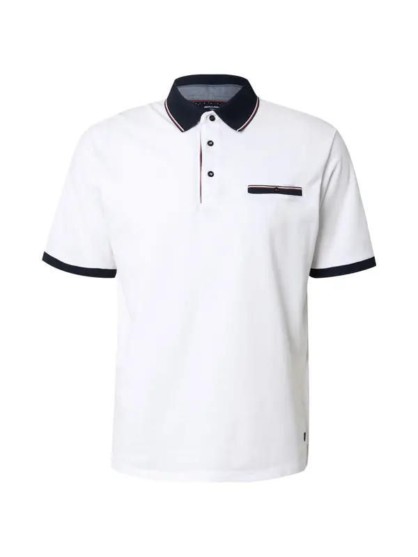 JACK & JONES JACK & JONES Majica 'JPRBLUHUBO'  temno modra / rdeča / bela