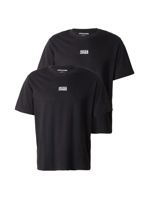 JACK & JONES JACK & JONES Majica 'JWHCLASSIC'  črna / bela