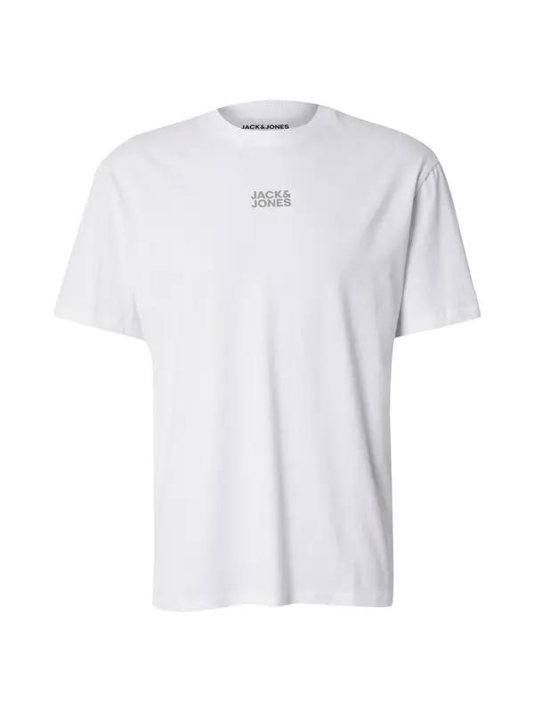 JACK & JONES JACK & JONES Majica 'JWHCLASSIC'  siva / bela