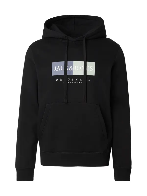 JACK & JONES JACK & JONES Majica 'JWHFREDERIKSBERG'  svetlo siva / vijolično modra / črna / bela