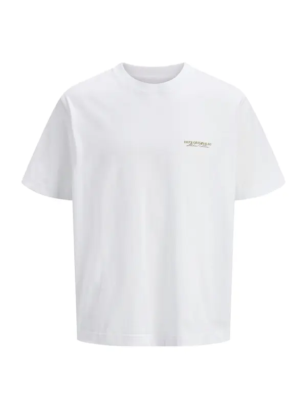 JACK & JONES JACK & JONES Majica 'JWHislington'  pesek / oranžna / bela