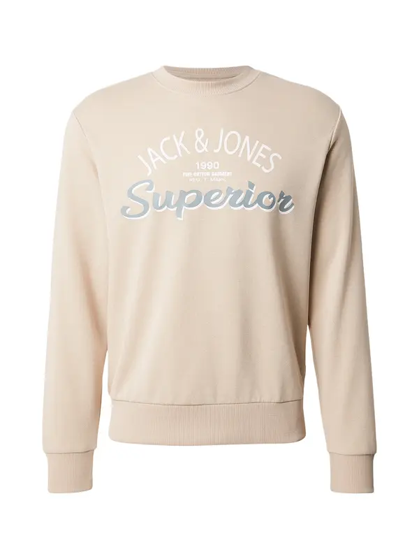 JACK & JONES JACK & JONES Majica 'JWHMilo'  bež / svetlo modra / bela