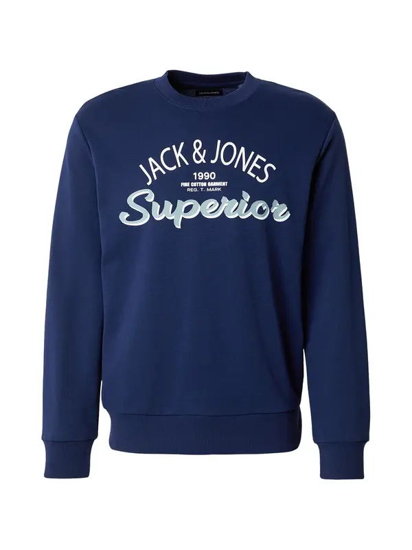 JACK & JONES JACK & JONES Majica 'JWHMILO'  indigo / opal / bela