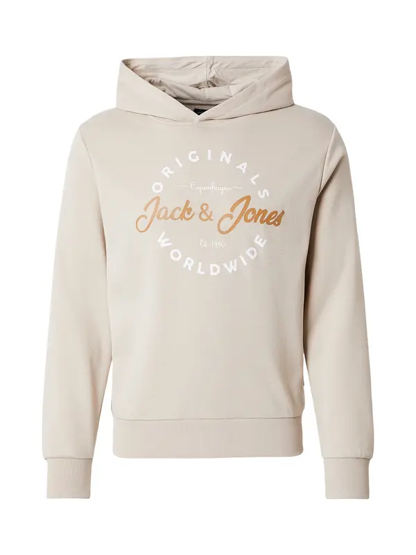 JACK & JONES JACK & JONES Majica 'JWHMILO'  kremna / rjava / bela