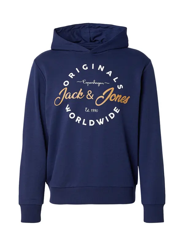 JACK & JONES JACK & JONES Majica 'JWHMILO'  temno modra / gorčica / bela