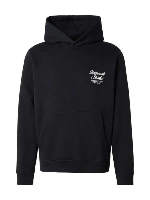JACK & JONES JACK & JONES Majica 'JWHNORREBRO'  črna / bela
