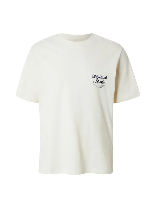 JACK & JONES JACK & JONES Majica 'JWHNORREBRO'  temno modra / off-bela