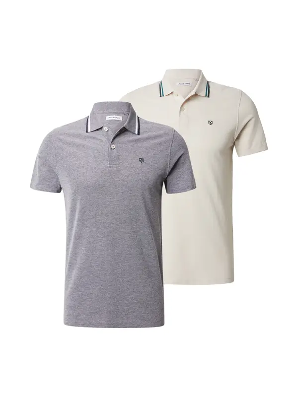 JACK & JONES JACK & JONES Majica 'JWHPAULOS'  bež / modra / bela