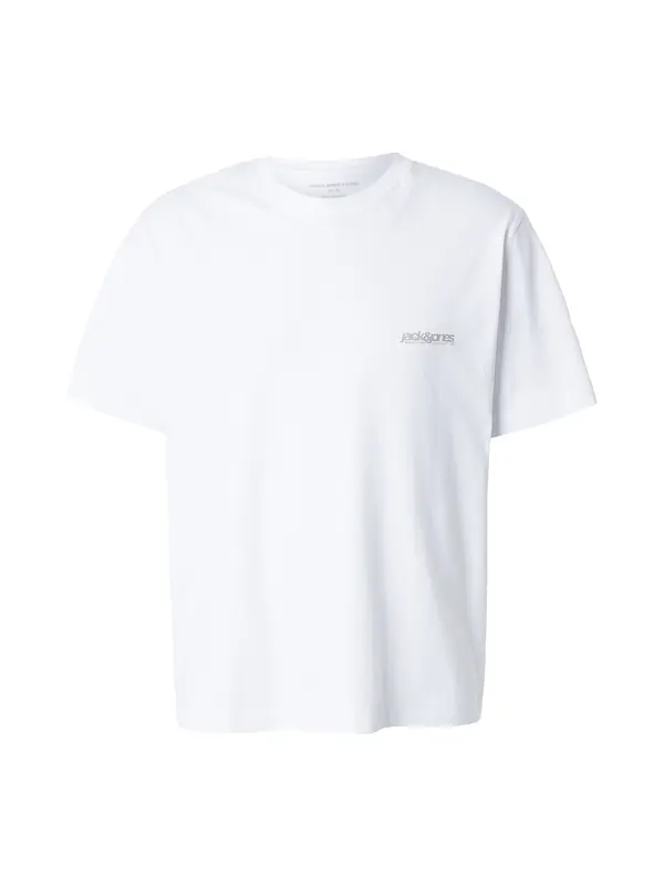 JACK & JONES JACK & JONES Majica 'JWHUNION'  temno siva / bela