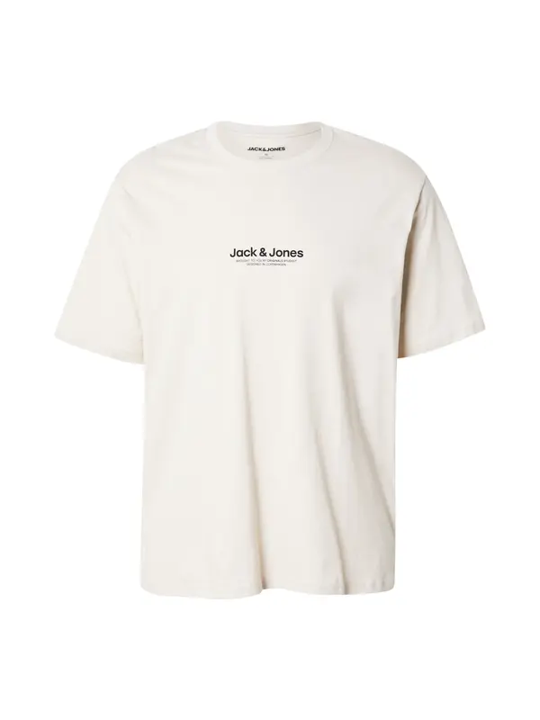 JACK & JONES JACK & JONES Majica 'JWHVESTERBRO'  svetlo bež / črna