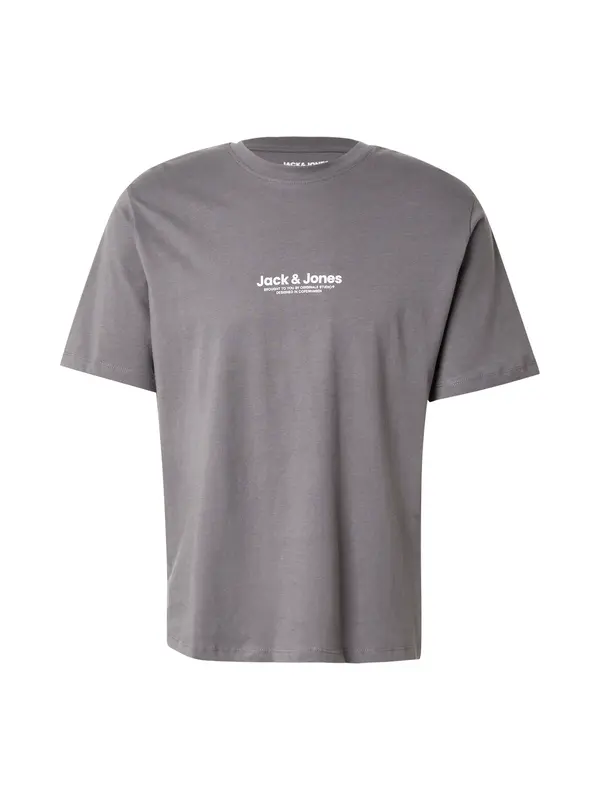 JACK & JONES JACK & JONES Majica 'JWHVESTERBRO'  temno siva / bela