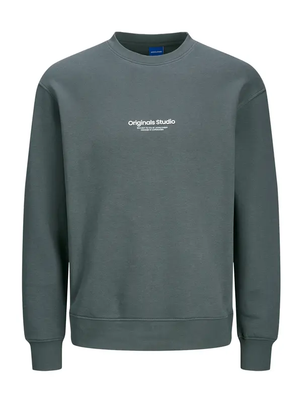 JACK & JONES JACK & JONES Majica 'JWHVESTERBRO'  temno siva / bela
