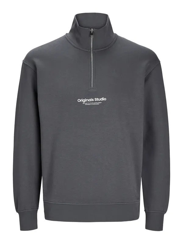 JACK & JONES JACK & JONES Majica 'JWHVESTERBRO'  temno siva / bela
