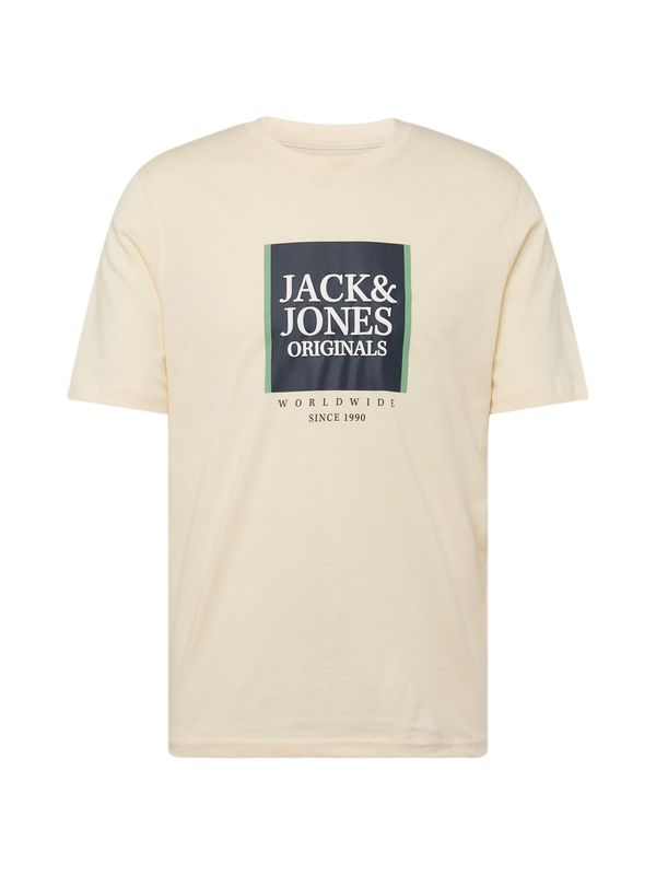 JACK & JONES JACK & JONES Majica 'LAFAYETTE'  kremna / zelena / črna / bela