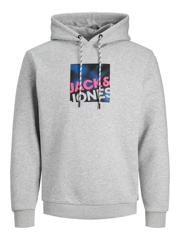 JACK & JONES JACK & JONES Majica 'Logan'  modra / pegasto siva / roza / črna
