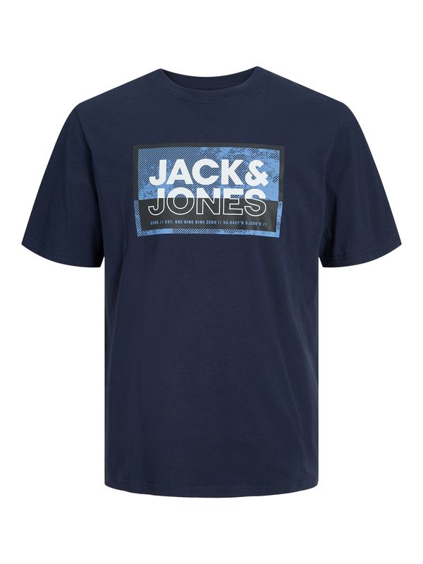 JACK & JONES JACK & JONES Majica 'LOGAN'  svetlo modra / temno modra / črna / bela