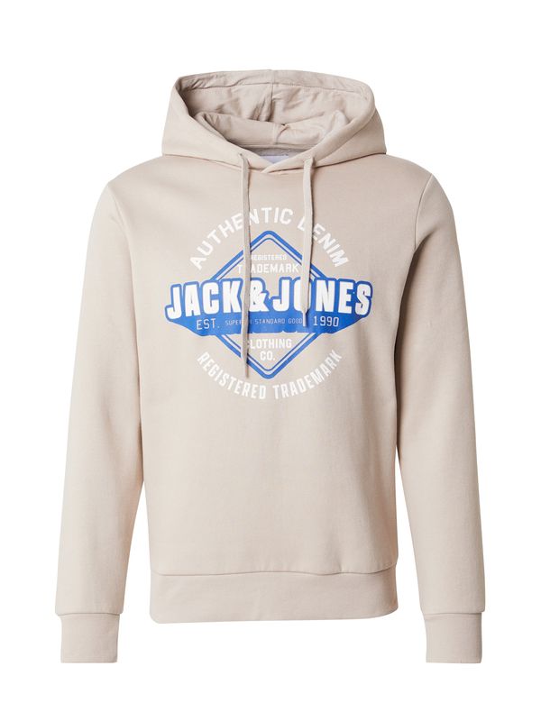 JACK & JONES JACK & JONES Majica 'LOGO'  bež / modra / bela