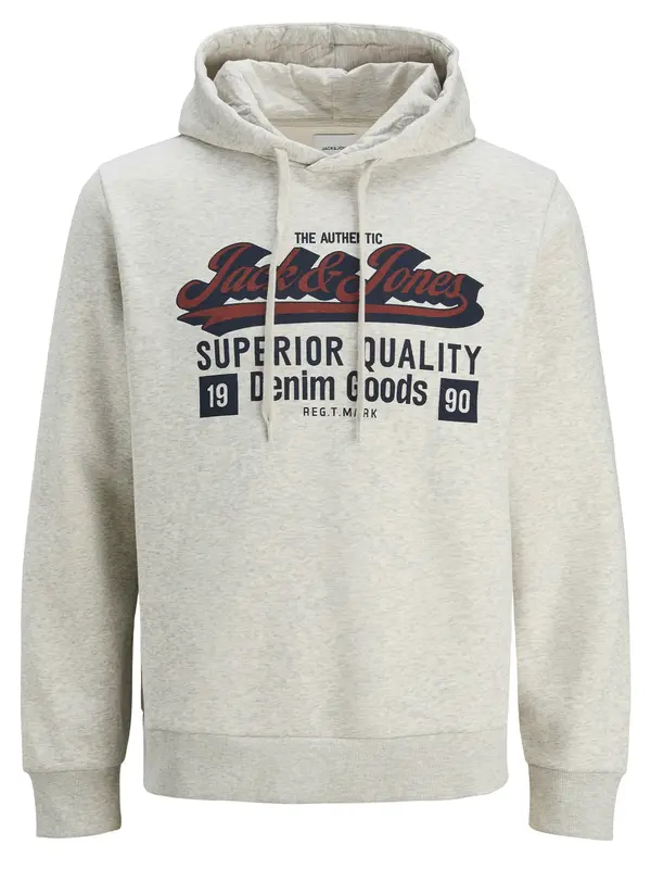 JACK & JONES JACK & JONES Majica 'Logo'  svetlo siva / burgund