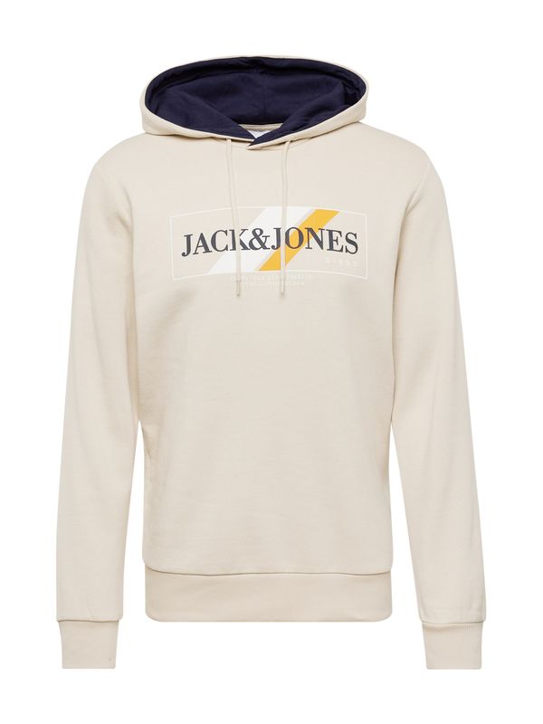 JACK & JONES JACK & JONES Majica 'Loof'  svetlo bež / žafran / črna / bela