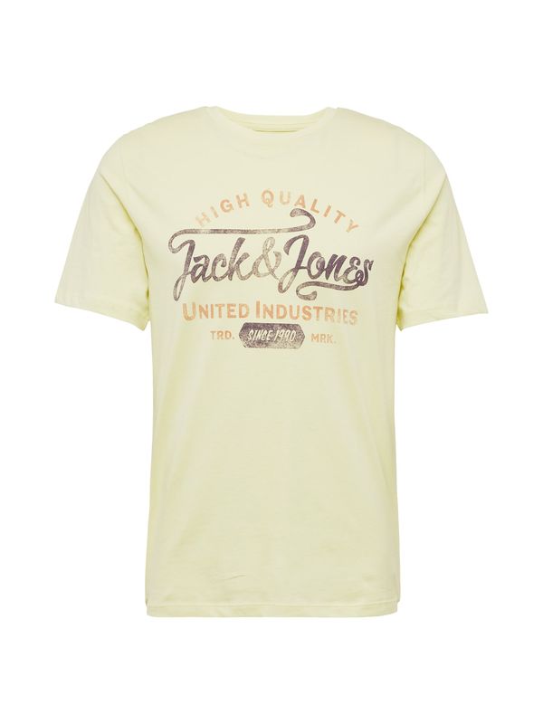 JACK & JONES JACK & JONES Majica 'Louie'  mornarska / svetlo zelena / oranžna