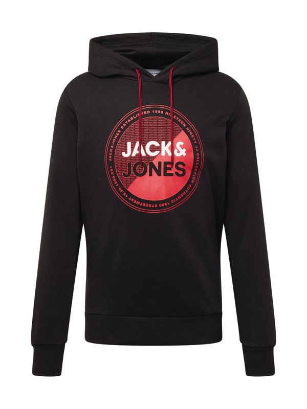 JACK & JONES JACK & JONES Majica 'LOYD'  rdeča / črna / bela