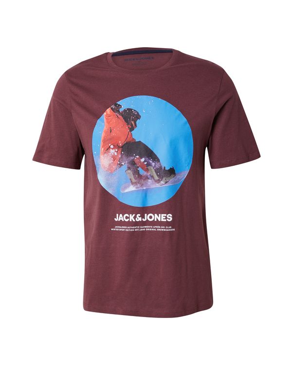 JACK & JONES JACK & JONES Majica 'MAINE'  vinsko rdeča