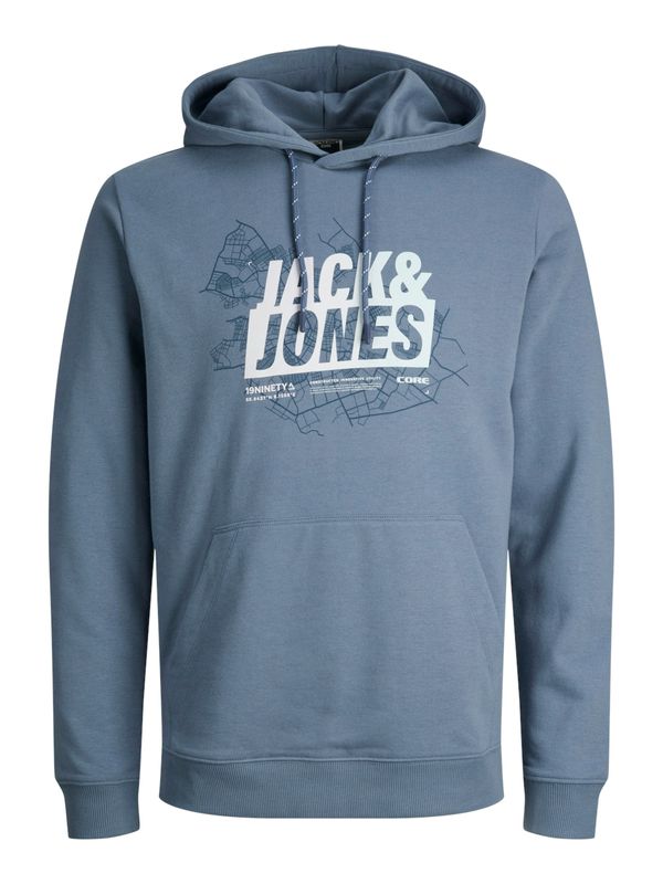 JACK & JONES JACK & JONES Majica 'Map Summer'  marine / off-bela