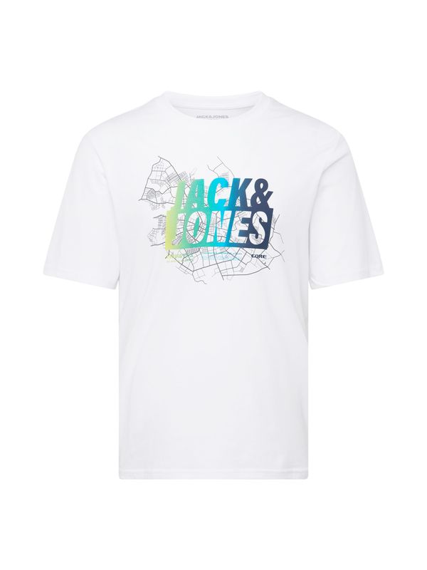 JACK & JONES JACK & JONES Majica 'MAP SUMMER'  marine / voda / svetlo zelena / bela