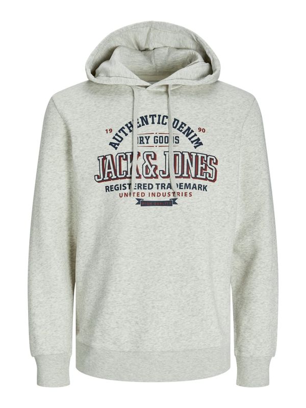 JACK & JONES JACK & JONES Majica  marine / burgund / pegasto bela