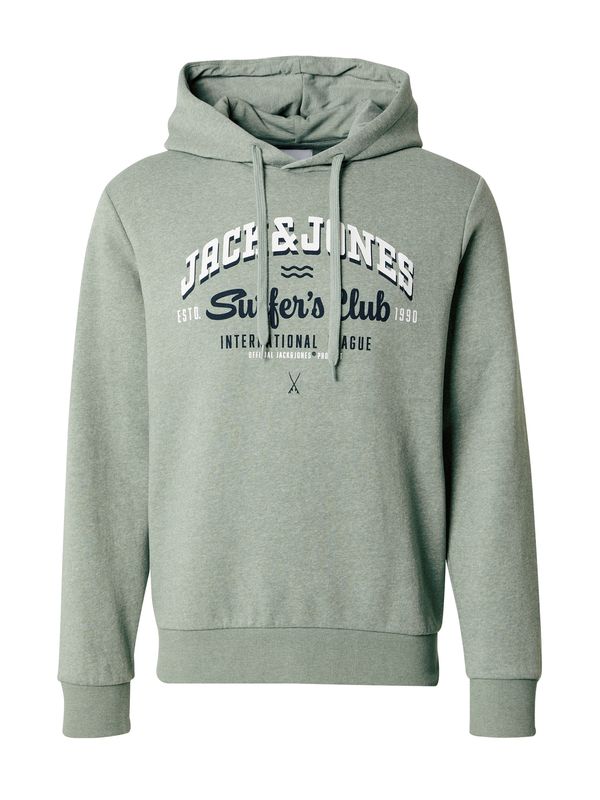 JACK & JONES JACK & JONES Majica  marine / svetlo zelena / bela