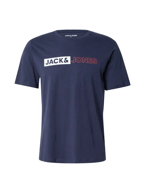 JACK & JONES JACK & JONES Majica  marine / temno rdeča / bela