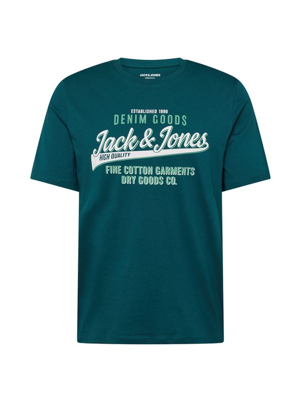 JACK & JONES JACK & JONES Majica  meta / temno zelena / bela