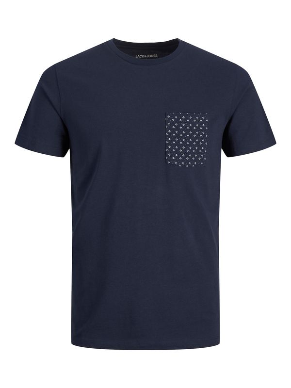 JACK & JONES JACK & JONES Majica  modra / mornarska / bela