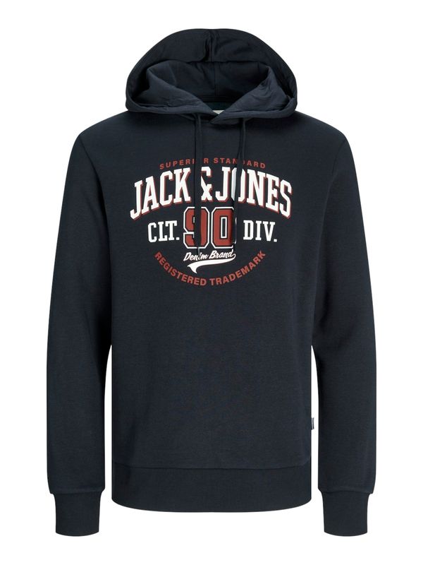 JACK & JONES JACK & JONES Majica  mornarska / karminsko rdeča / bela