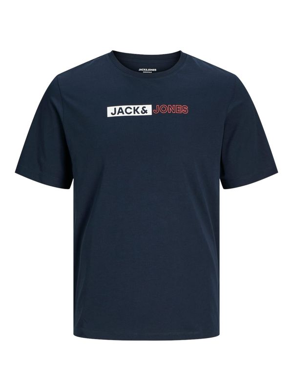 JACK & JONES JACK & JONES Majica  mornarska / losos / bela