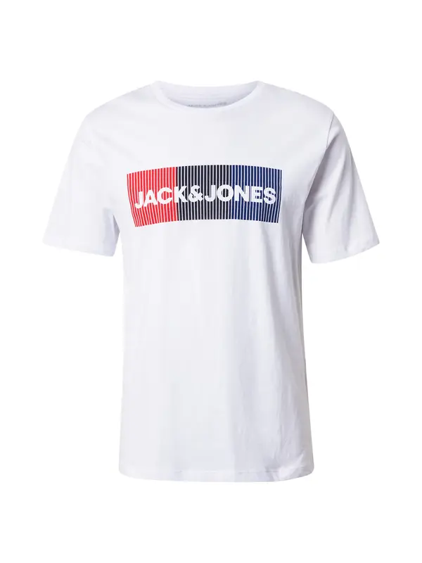 JACK & JONES JACK & JONES Majica  mornarska / rdeča / črna / bela
