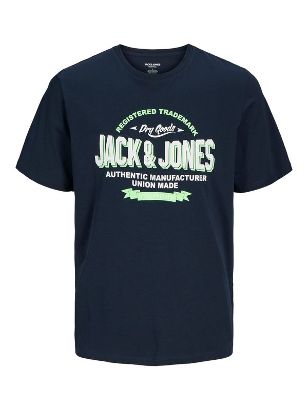 JACK & JONES JACK & JONES Majica  mornarska / svetlo zelena / bela