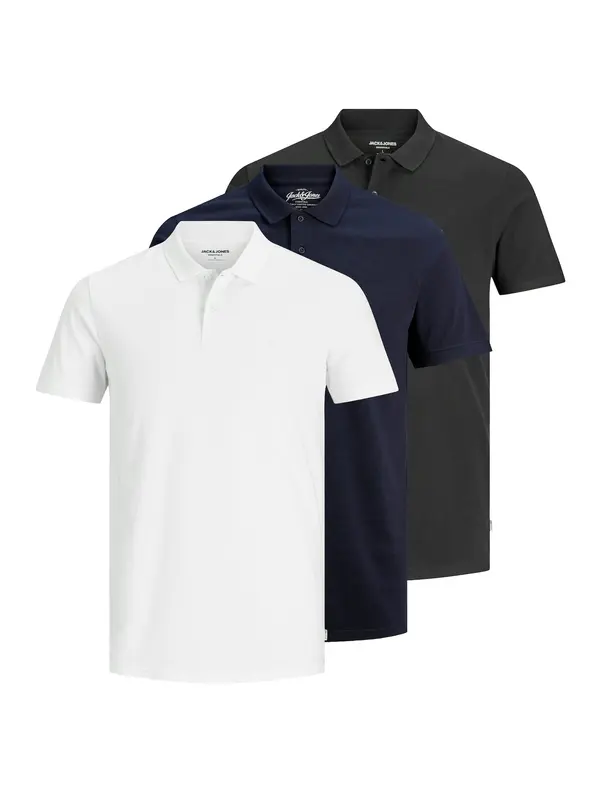 JACK & JONES JACK & JONES Majica  mornarska / temno zelena / off-bela