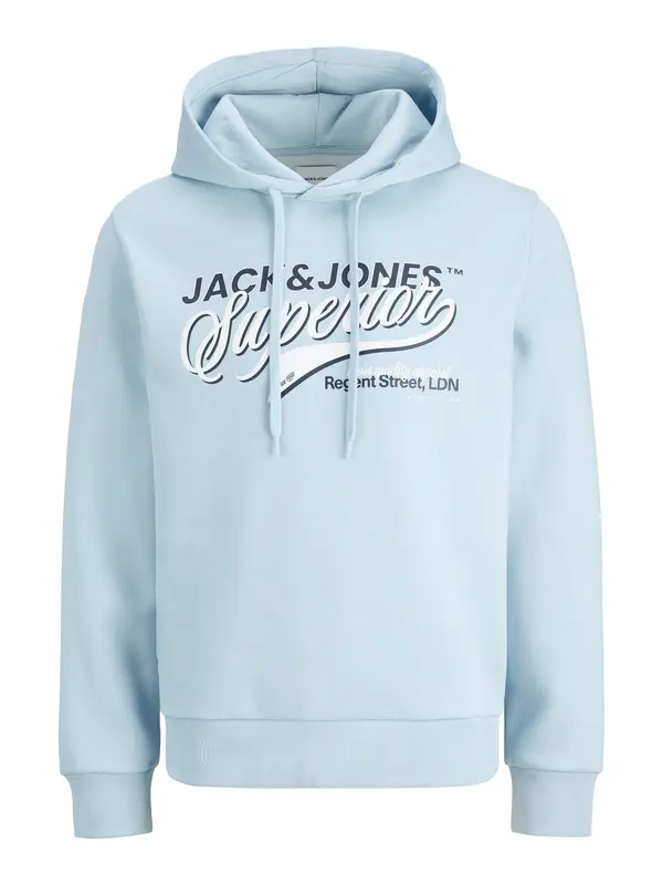 JACK & JONES JACK & JONES Majica  nebeško modra / črna / bela